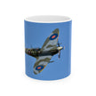 Spitfire Ceramic Mug - Perfect Gift for Pilots, Aviation Lovers, Air Force Veterans, Coffee Lovers, Birthday, and Father's Day