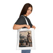 Vintage Travel Cotton Tote Bag - Stylish & Functional Artistic Tote Bag