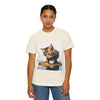 Kitten T-Shirt, Retro Fashion Tee, Stylish Casual Wear, Gift for Her, Trendy T-Shirt for Events