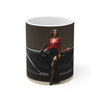 Glamour London Mug, Enthusiast Gift, Coffee Cup, Retro, Unique, Mug, Glamour, Retro, Woman, Dress, Red