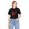 Red Lip Design Unisex Jersey Tee | Casual Wear, Trendy Shirt, Gift for Her, Summer Style, Statement Top