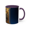 Glamorous Vintage Coffee Mug in morning light, showcasing its vibrant design.