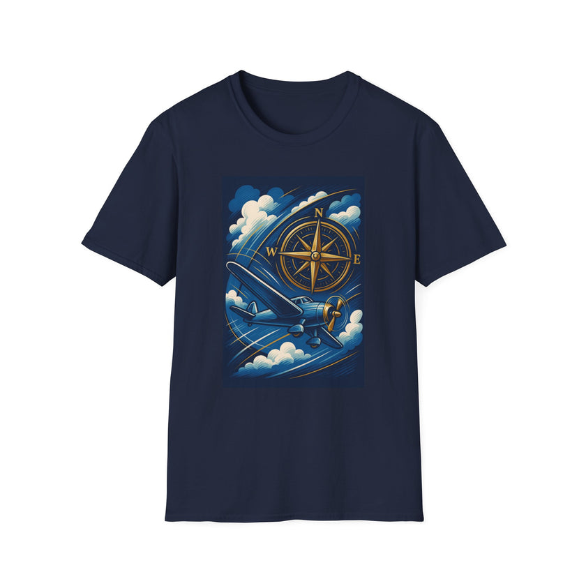 Adventure Compass T-Shirt, Travel Gift, Exploration Tee, Unisex Graphic Shirt, Gift For Him, Outdoor Adventure Apparel
