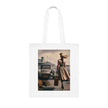 Vintage Travel Cotton Tote Bag - Stylish & Functional Artistic Tote Bag