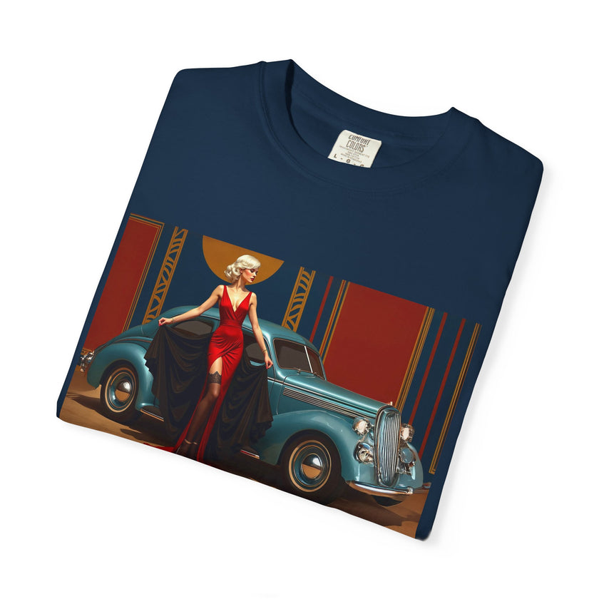 Retro Glamour T-Shirt, Retro Fashion Tee, Stylish Casual Wear, Gift for Him, Trendy T-Shirt for Events