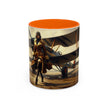 Vintage Aviator Accent Coffee Mug - 11oz, Vibrant Accent Coffee Mug