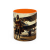 Vintage Aviator Accent Coffee Mug - 11oz, Vibrant Accent Coffee Mug