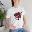 Red Lip Design Unisex Jersey Tee | Casual Wear, Trendy Shirt, Gift for Her, Summer Style, Statement Top