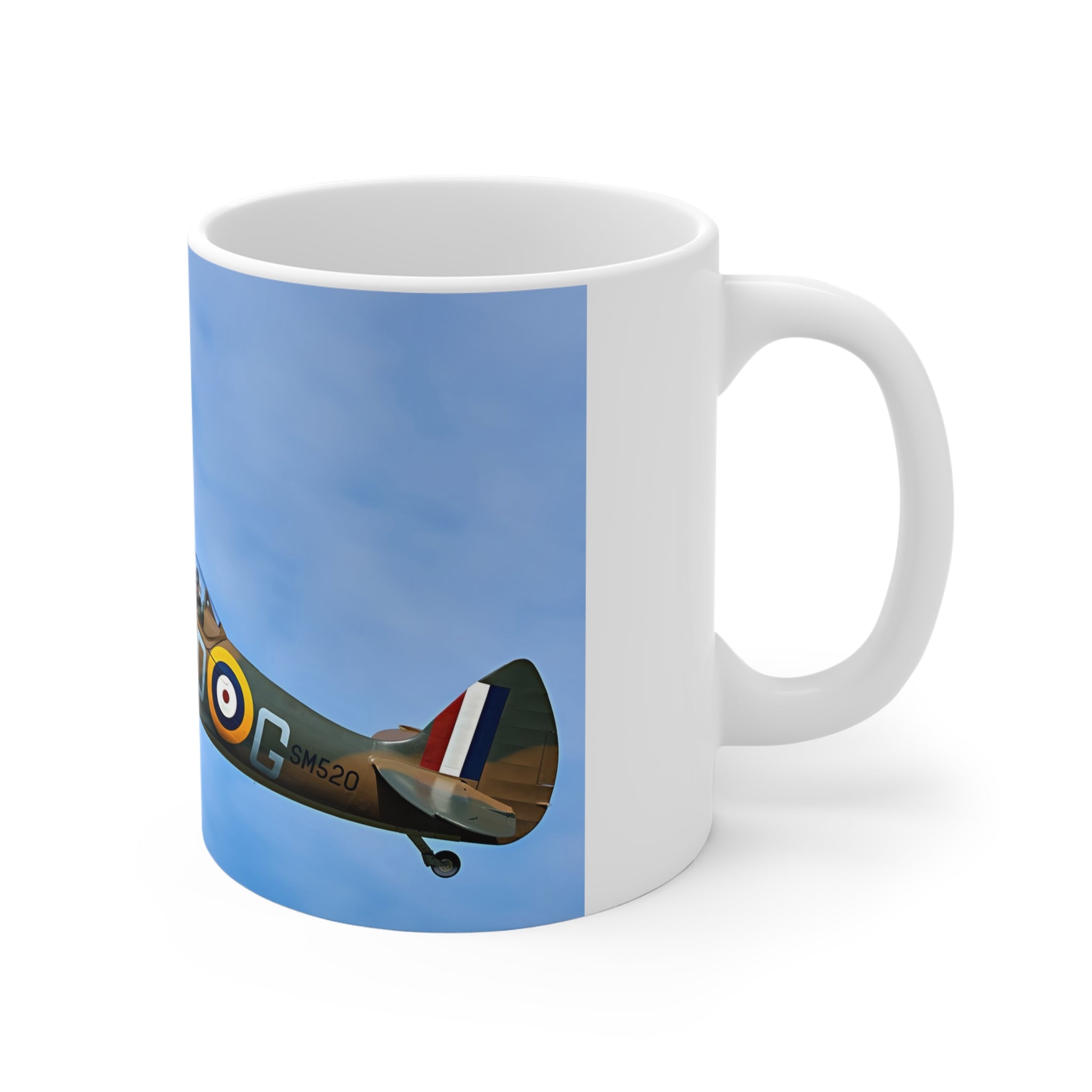 Spitfire Airplane Mug, Aviation Enthusiast Gift, Pilot Coffee Cup, Retro Flight Decor, Unique Pilot Mug
