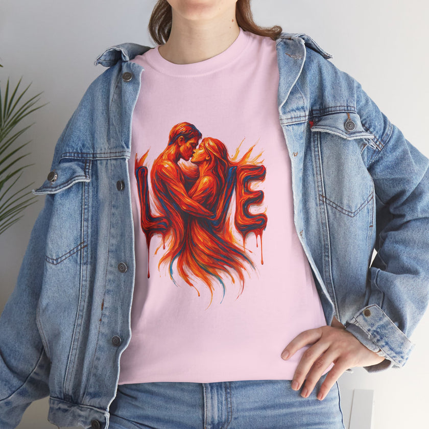 Romantic Love Unisex Heavy Cotton Tee