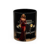 Vintage Glamour Coffee Mug - 11oz showcasing vibrant color contrast on a glossy finish.
