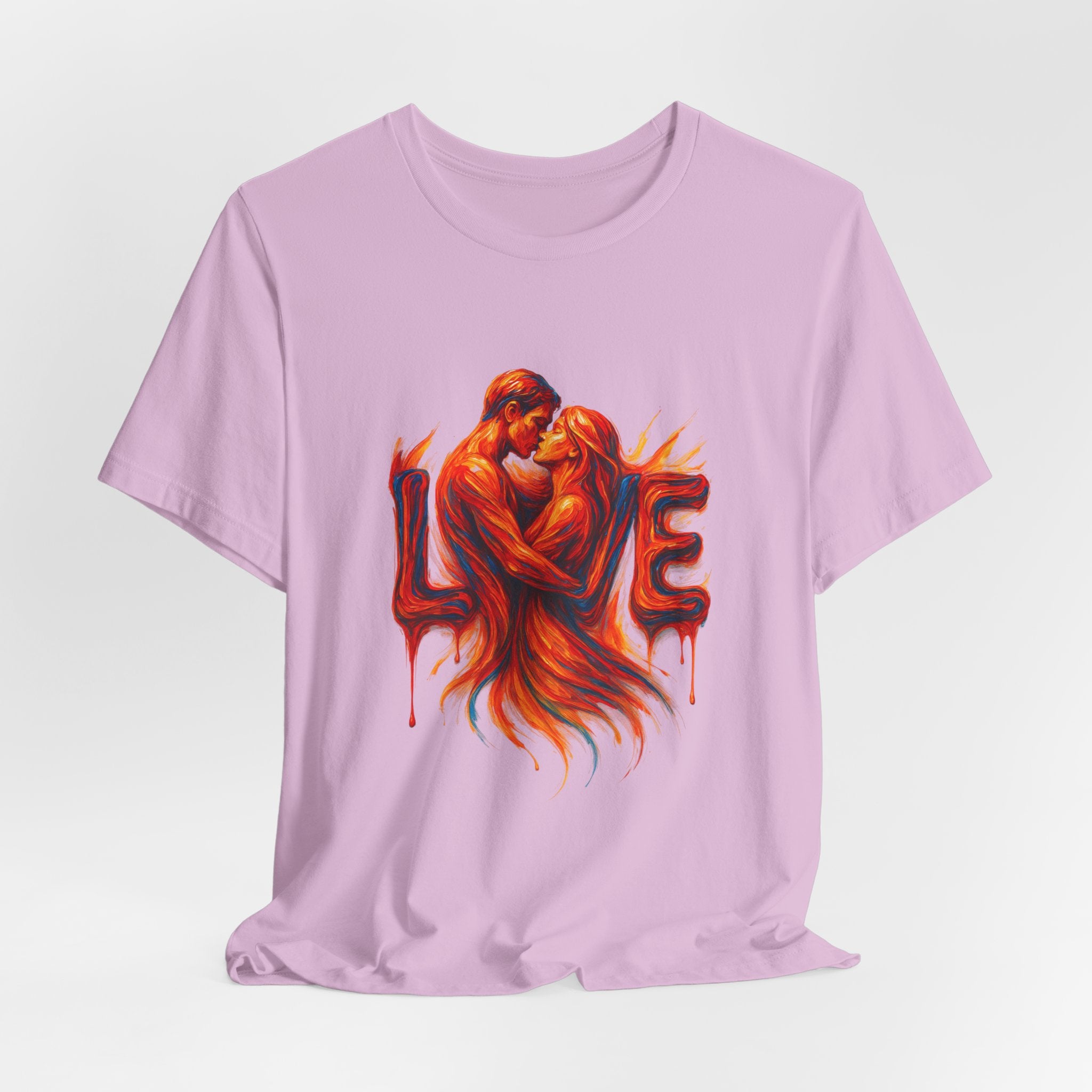 Love Embrace Unisex T-Shirt, Romantic Tee, Gift for Couples, Valentine's Day Apparel, Cute Love Shirt, Sweetheart Gift