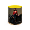 Elegant Retro Coffee Mug with Classic Car Design, perfect for gifts and decoration.