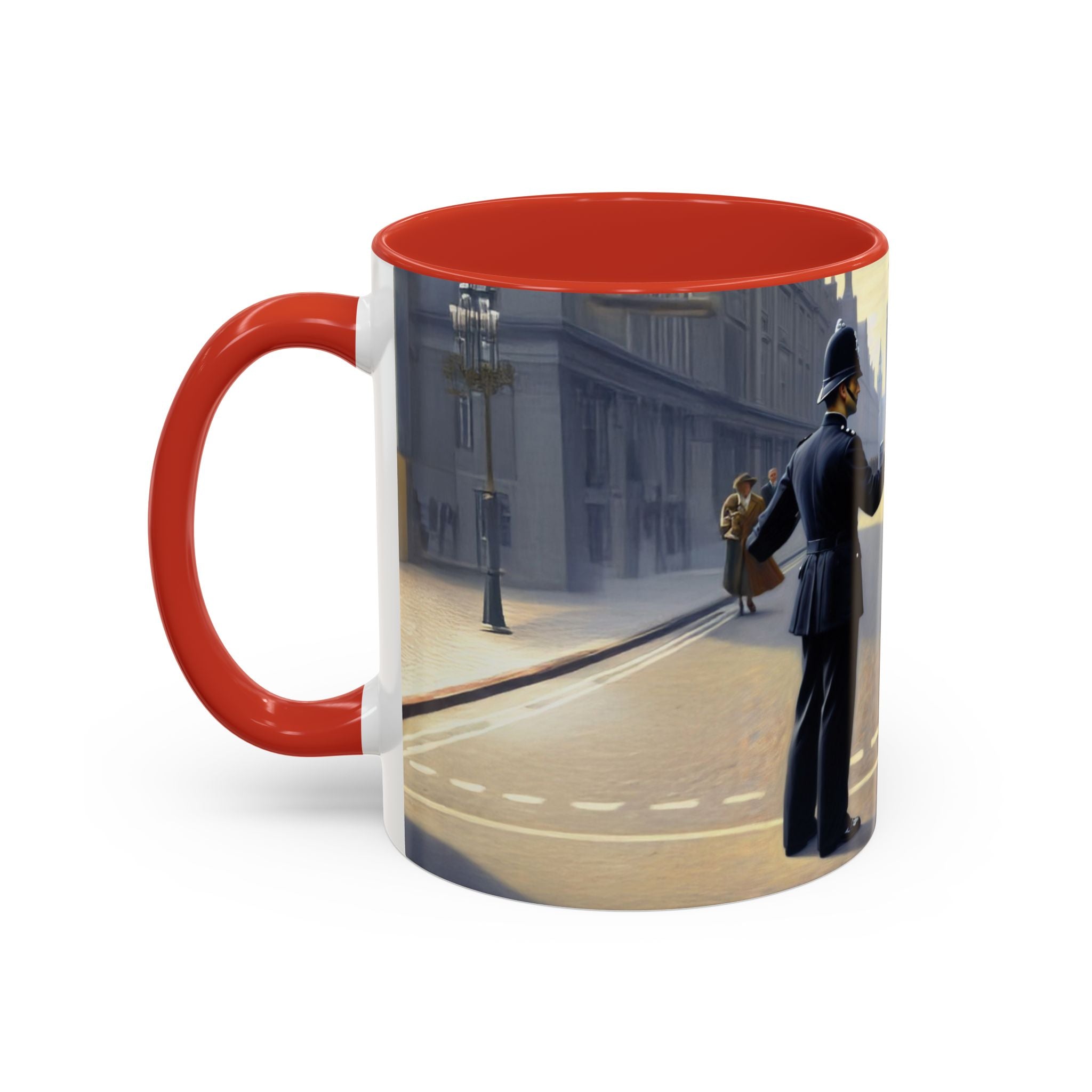 Vintage Glamour Accent Coffee Mug celebrating its vibrant colors and artistic appeal.