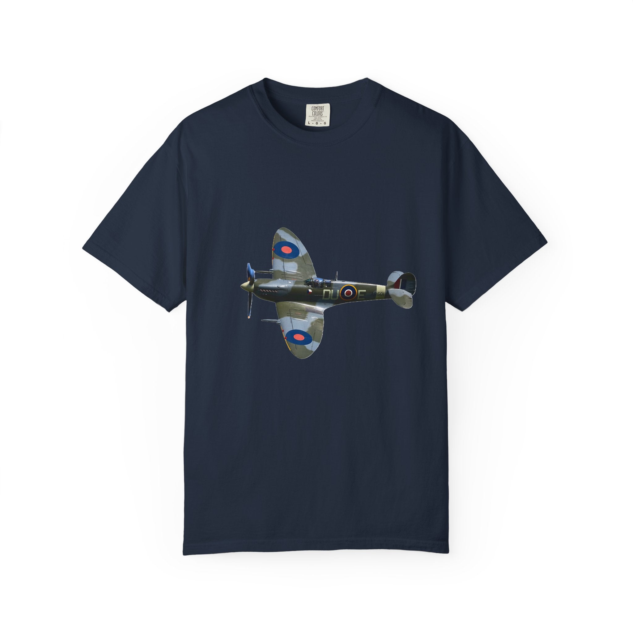 Spitfire T Shirt Aviation Fighter RAF WW2 T-Shirt, Retro Fashion Tee, Stylish Casual Wear, Gift for Him, Trendy T-Shirt for Events