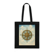 Vintage Compass Cotton Tote Bag