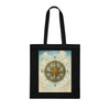 Vintage Compass Cotton Tote Bag