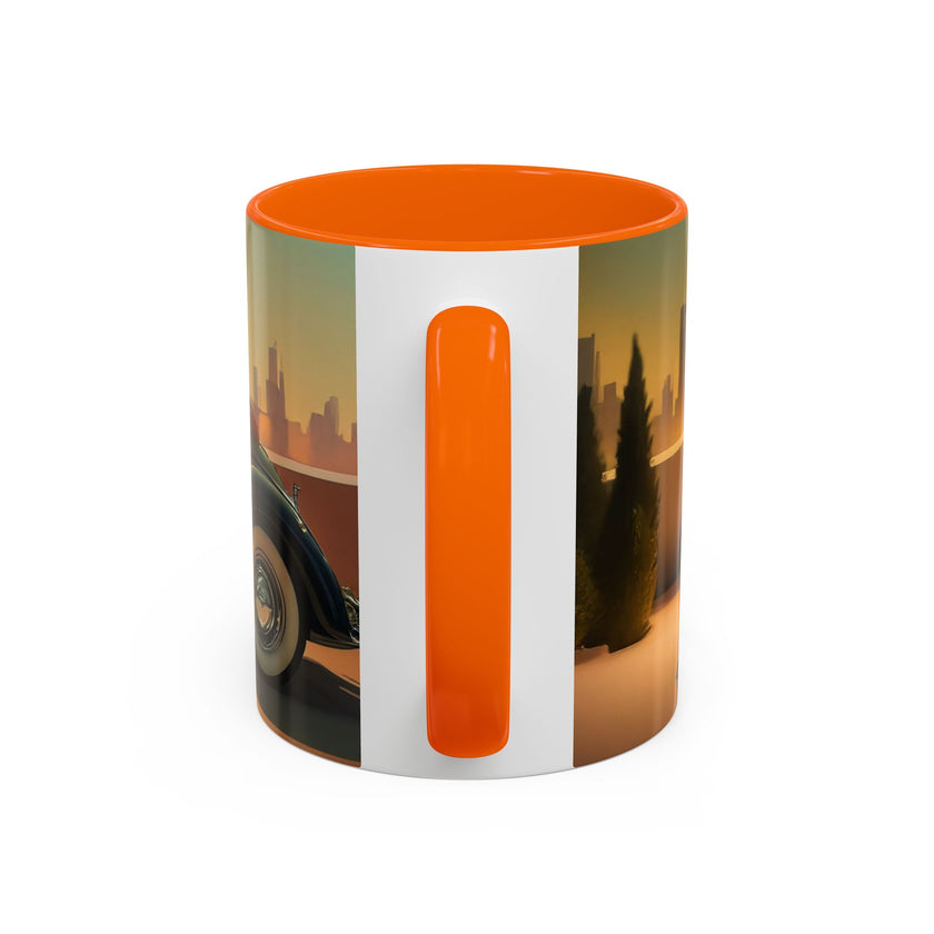 Stylish Vintage Glamour Accent Coffee Mug enhancing drink enjoyment.