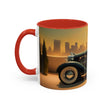 Stylish drinkware featuring the Vintage Glamour Accent Coffee Mug in use.