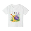 Cute Snail Toddler T-Shirt, Kids Apparel, Baby Shower Gift, Garden Party Outfit, Playful Shirt