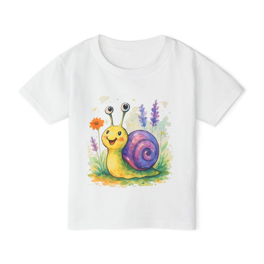 Cute Snail Toddler T-Shirt, Kids Apparel, Baby Shower Gift, Garden Party Outfit, Playful Shirt