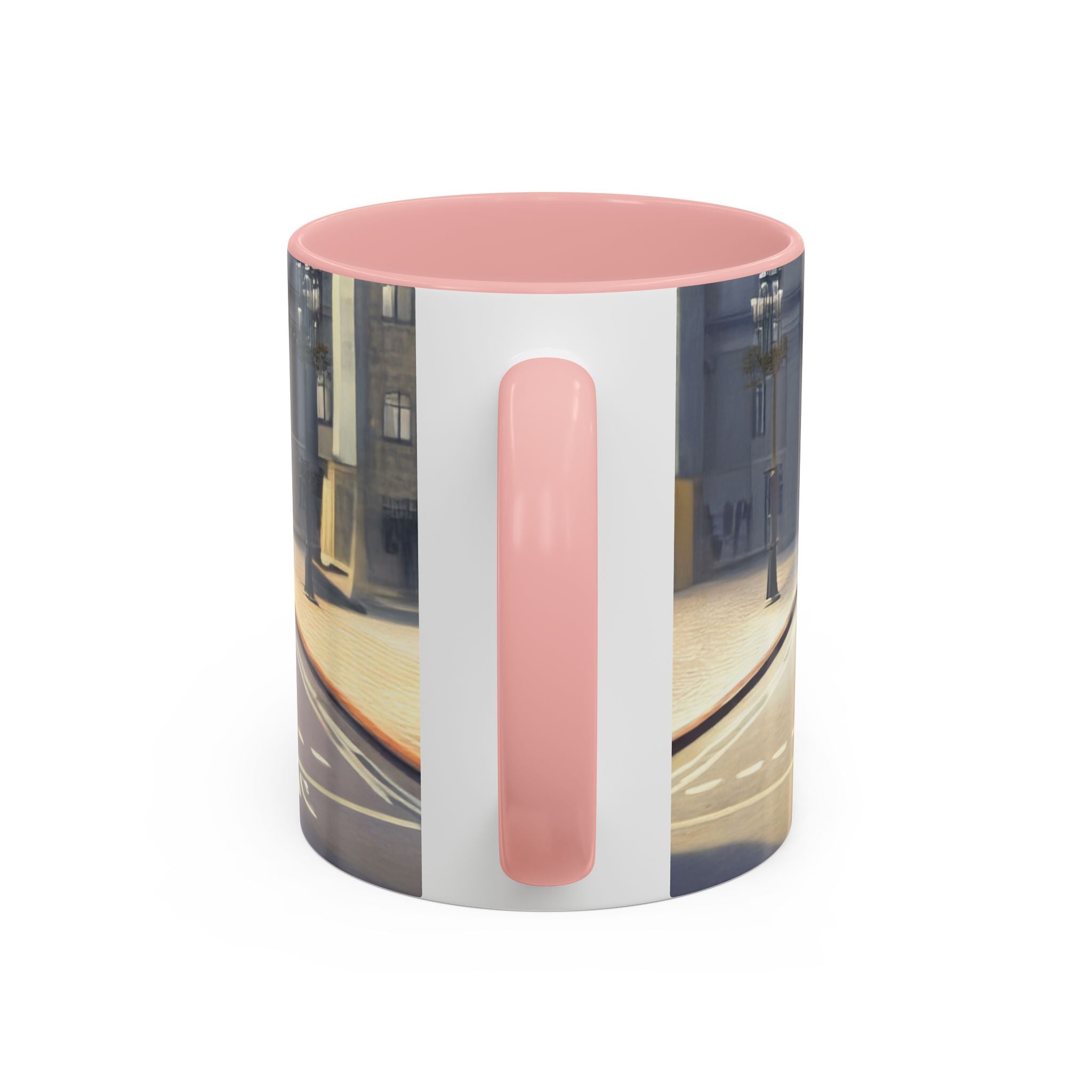 Vintage Glamour Accent Coffee Mug surrounded by seasonal decorations, ideal for holidays.