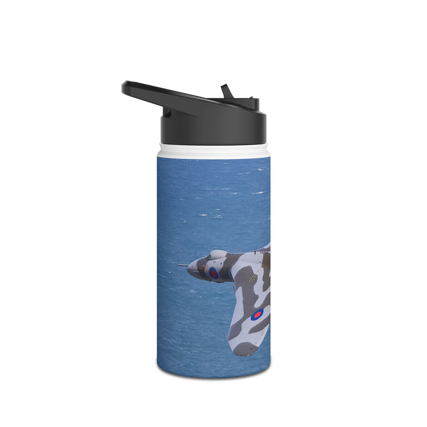 Vulcan Stainless Steel Water Bottle, Jet Design, Gift for Pilot, Travel Hydration, Airforce Lover, Outdoor Adventures, Vulcan, Bomber, British, V-Bomber, RAF, British, Aviation,