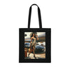 Chic Travel Cotton Tote Bag - Fashionable Design for Jetsetters