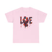 Love Unisex Heavy Cotton Tee with vibrant graphic, ideal for making a stylish statement.