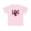 Love Unisex Heavy Cotton Tee with vibrant graphic, ideal for making a stylish statement.