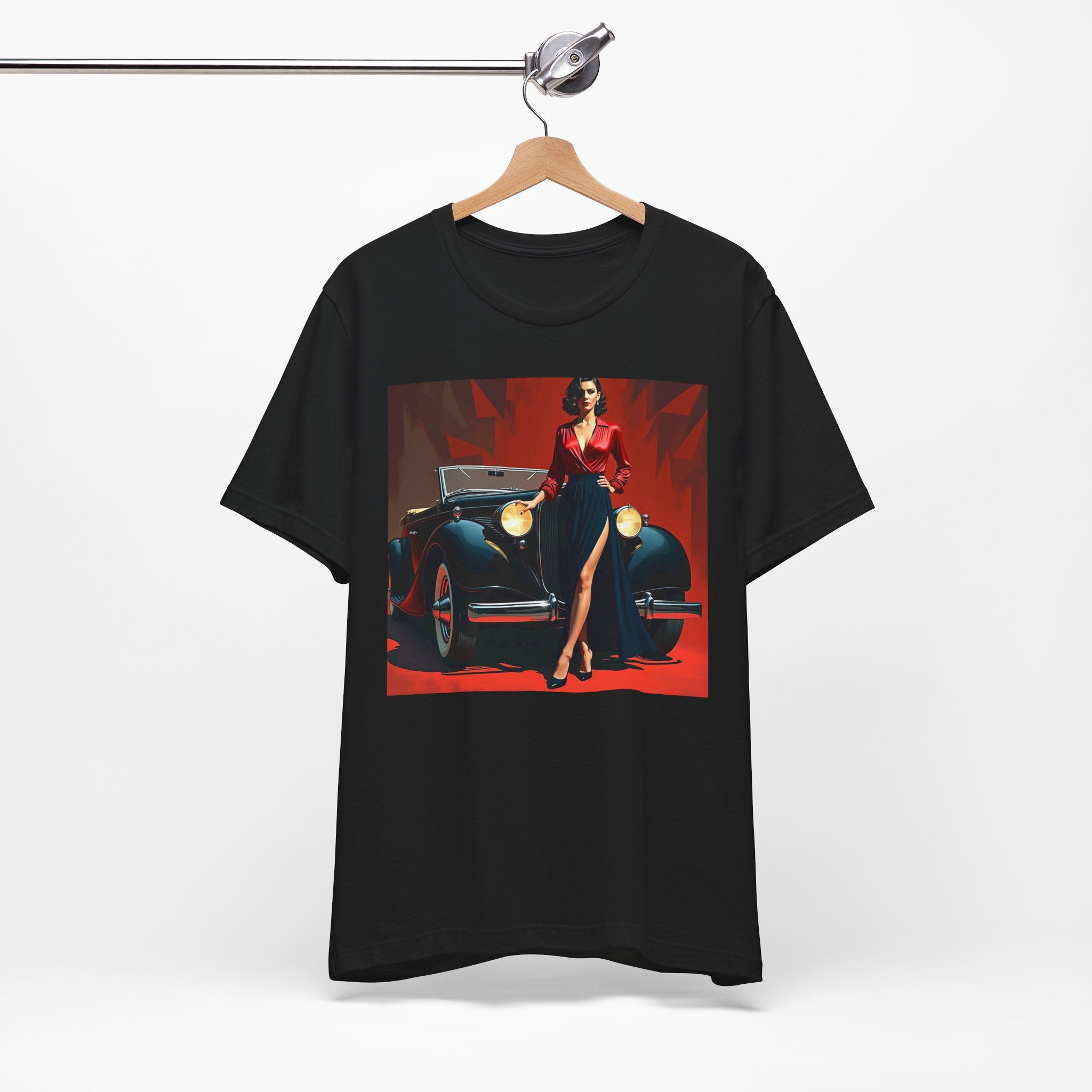 Retro Glamour Classic Tee For Him, Vintage Car Shirt, Fashion Tee for Car Lovers, Unisex Graphic Shirt, Perfect Gift for Retro Enthusiasts