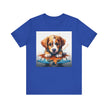 Adorable Puppy Art Tee, Cute Dog Lover's T-Shirt, Casual Gift for Animal Lovers, Gift for Him, Pet-Themed Apparel, Fun Birthday Gift
