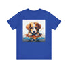 Adorable Puppy Art Tee, Cute Dog Lover's T-Shirt, Casual Gift for Animal Lovers, Gift for Him, Pet-Themed Apparel, Fun Birthday Gift