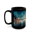 Stylish Urban Scene Mug in an office setting, perfect for enjoying coffee while working.