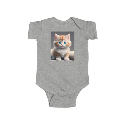 Cute Cat Infant Bodysuit - Adorable Jersey Onesie for Baby