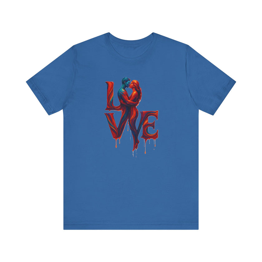 Love-Inspired For Him Jersey Tee, Romantic Gift, Couple's Apparel, Valentine's Day, Heartfelt Keepsake, Everyday Wear, Unique Art Tee