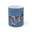 Vulcan Airplane Mug, Aviation Enthusiast Gift, Pilot Coffee Cup, Retro Flight Decor, Unique Pilot Mug