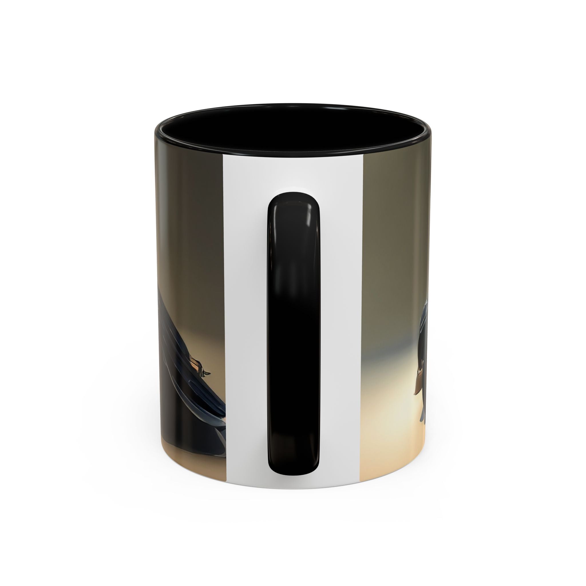 Stylish Accent Coffee Mug displaying vibrant interior colors perfect for morning coffee.