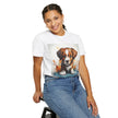 Puppy Stylish Women T-Shirt, Retro Fashion Tee, Stylish Casual Wear, Gift for Her, Trendy T-Shirt for Events