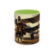 Vintage Aviator Accent Coffee Mug - 11oz, Vibrant Accent Coffee Mug