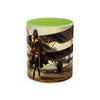 Vintage Aviator Accent Coffee Mug - 11oz, Vibrant Accent Coffee Mug